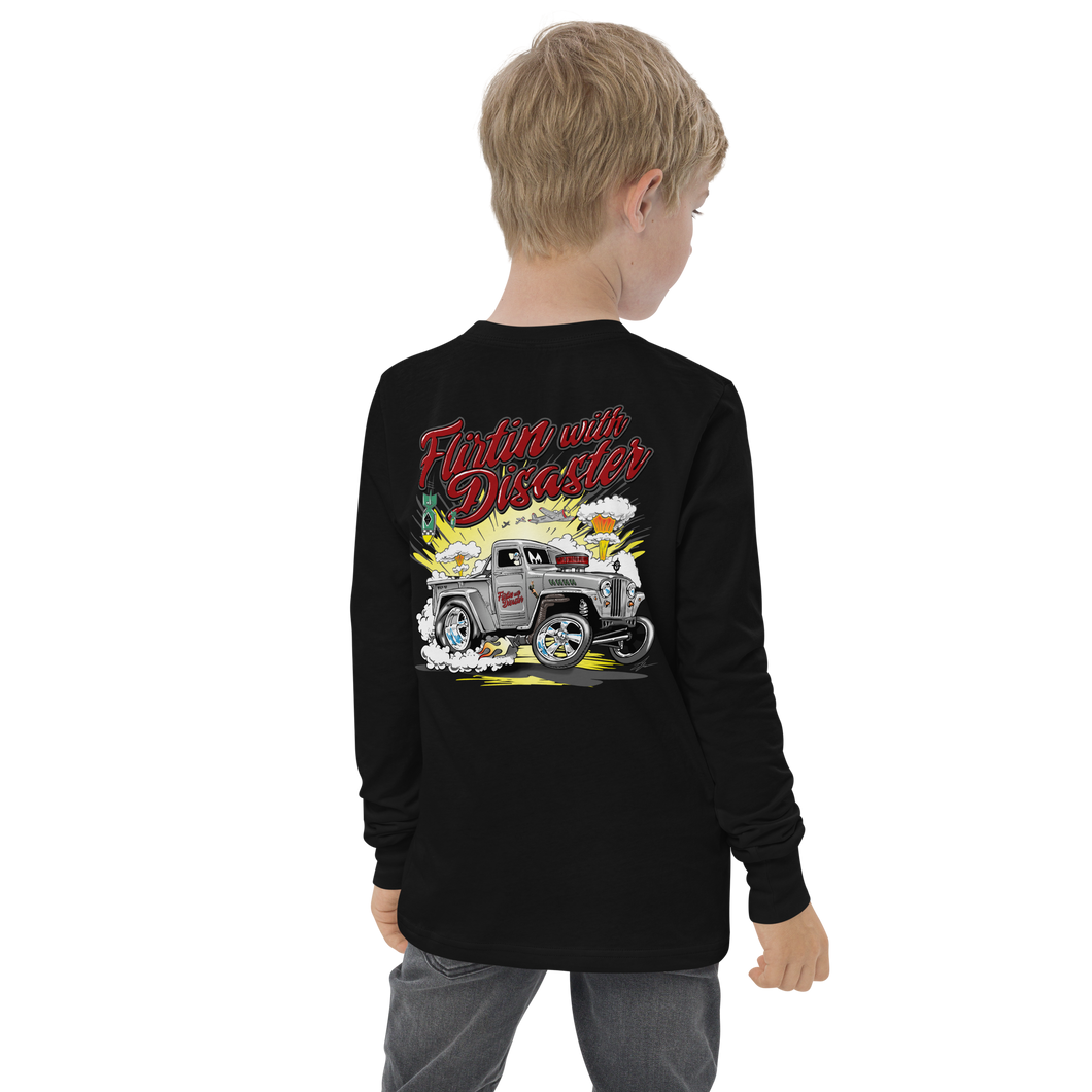 Youth Long Sleeve - Flirtin with Disaster